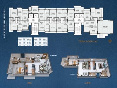 Image of 525 Sq.ft 1 BHK Apartment / Flat for sale in Shivraj Charkop 1 Ramtirth CHSL, Kandivali West, Mumbai for Rs. 9900000
