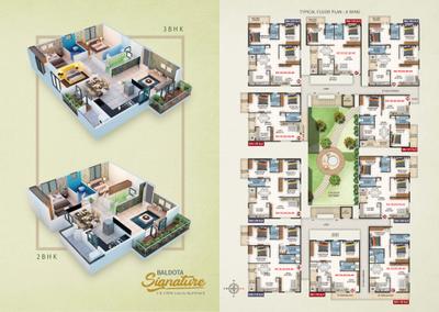 Image of 1420 Sq.ft 3 BHK Apartment / Flat for sale in Baldota Signature, Thanisandra, Bengaluru for Rs. 16000000