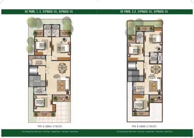 Image of 2495 Sq.ft 4 BHK Apartment / Flat for sale in Signature Global Park II, Sector 36, Gurgaon for Rs. 40000000