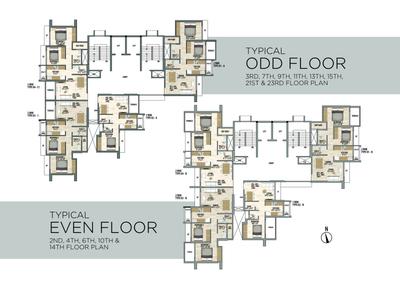Image of 684 Sq.ft 1 BHK Apartment / Flat for sale in 27 East, Dombivli East, Thane for Rs. 5300000