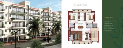 Image of 2043 Sq.ft 3 BHK Builder Floor for sale in Lark Bollywood Green City, Sector 113, Mohali for Rs. 13600000