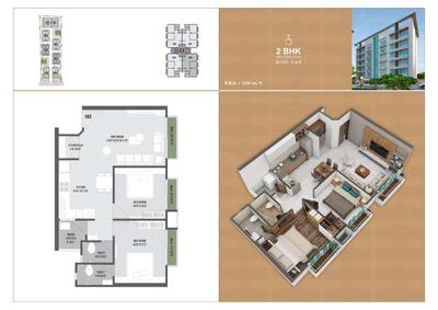 Image of 1700 Sq.ft 3 BHK Apartment / Flat for sale in Sundaram Residency, Bholav, Bharuch for Rs. 6500000