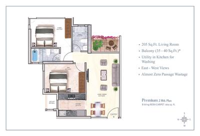 Image of 863 Sq.ft 2 BHK Apartment / Flat for sale in Tristar Bc Corp Arista, Bandra East, Mumbai for Rs. 30000000