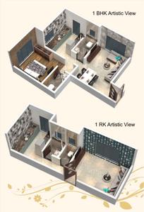 Image of 545 Sq.ft 1 BHK Apartment / Flat for sale in Yesu Anand Residency, Dombivli East, Thane for Rs. 3200000