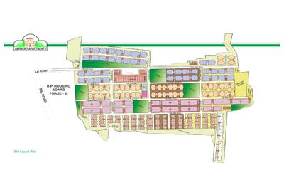 Image of 604 Sq.ft 1 BHK Apartment / Flat for sale in Amarnath Amravati Apartments, Baddi, Solan for Rs. 1490000
