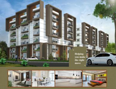 Image of 1150 Sq.ft 2 BHK Apartment / Flat for sale in Golden Sathya Devaki Residency, LB Nagar, Hyderabad for Rs. 9550000