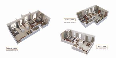 Image of 487 Sq.ft 1 BHK Apartment / Flat for sale in Somani 72 East, Saki Naka, Mumbai for Rs. 10400000