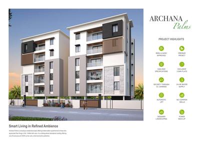 Image of 1475 Sq.ft 3 BHK Apartment / Flat for sale in Archana Palms, Madhurawada, Visakhapatnam for Rs. 8112500