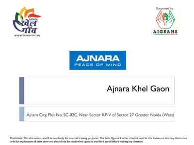Ajnara Khel Gaon Phase 1 Tower A B C And D Brochure 2
