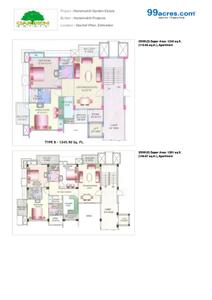 Image of 1100 Sq.ft 2 BHK Apartment / Flat for sale in Hansmukhi Garden Estate, Govind Vihar, Dehradun for Rs. 7000000