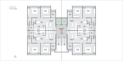 Image of 1152 Sq.ft 2 BHK Apartment / Flat for sale in Suryam Aura, Nikol, Ahmedabad for Rs. 4951000
