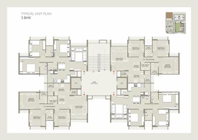 Image of 1425 Sq.ft 3 BHK Apartment / Flat for sale in Vishwanath Maher Homes 2, Shela, Ahmedabad for Rs. 8000000