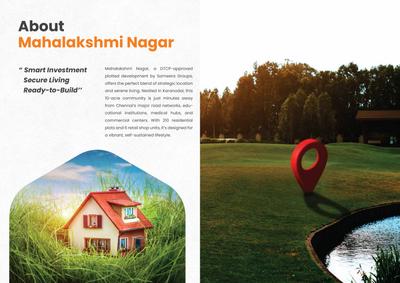 Image of 1000 Sq.ft Residential Plot / Land for sale in Sameera Mahalakshmi Nagar, Red Hills, Chennai for Rs. 1400000