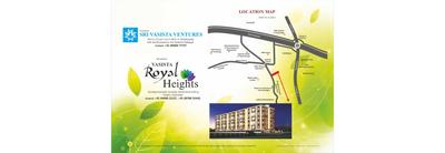 Image of 1695 Sq.ft 3 BHK Apartment / Flat for sale in Sri Vasista Royal Heights, Dullapally, Hyderabad for Rs. 7627500
