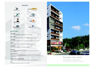 Image of 1300 Sq.ft 3 BHK Apartment / Flat for sale in Shwetsom Stavam Residency, Gota, Ahmedabad for Rs. 9200000