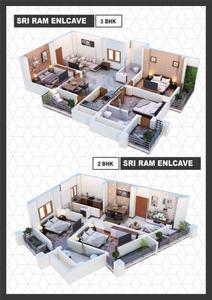 Image of 1550 Sq.ft 3 BHK Apartment / Flat for sale in Sri Ram Enclave, Sipara, Patna for Rs. 8500000