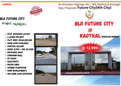 Image of 250 Sq.ft Residential Plot / Land for sale in BLR Future City, Kadthal, Hyderabad for Rs. 3500000