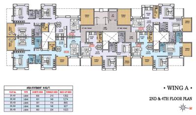 Image of 1000 Sq.ft 2 BHK Apartment / Flat for sale in Mittal Sun Aura, Anand Nagar, Sinhagad Road, Pune for Rs. 9500000