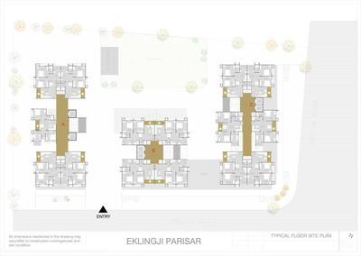 Image of 1215 Sq.ft 2 BHK Apartment / Flat for sale in Eklingji Parisar, Sanand, Ahmedabad for Rs. 4300000