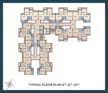 Image of 1000 Sq.ft 2 BHK Apartment / Flat for sale in Bhagwati Elysia, Pushpak Nagar, Navi Mumbai for Rs. 8000000