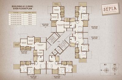 Image of 1005 Sq.ft 2 BHK Apartment / Flat for sale in Sukhwani Sepia 97 Sepia Phase III, Tathawade, Pune for Rs. 9500000