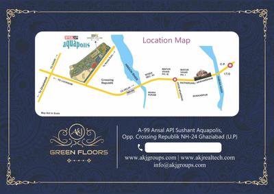 Image of 1850 Sq.ft 3 BHK Builder Floor for sale in AKJ Green Floors, Crossings Republik, Ghaziabad for Rs. 11000000