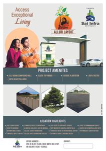 Image of 100 Sq.ft Residential Plot / Land for sale in Sai Alluri Layout, Thagarapuvalasa, Visakhapatnam for Rs. 1100000