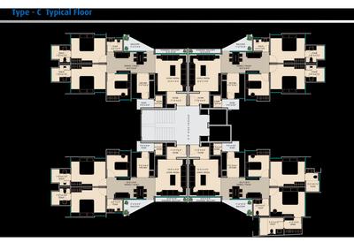 Image of 1600 Sq.ft 3 BHK Apartment / Flat for sale in Pawan Vicenza Highbreeze, Kalali, Vadodara for Rs. 7500000