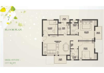 Image of 1600 Sq.ft 3 BHK Apartment / Flat for sale in Umang Monsoon Breeze, Sector 76, Gurgaon for Rs. 18000000