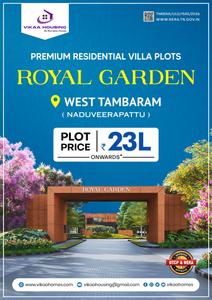 Image of 925 Sq.ft Residential Plot / Land for sale in Vikaa Royal Garden, West Tambaram, Chennai for Rs. 3236575
