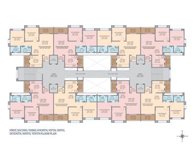 Image of 1020 Sq.ft 2 BHK Apartment / Flat for sale in Gokuldham Residency, Kondhwa, Pune for Rs. 4950000