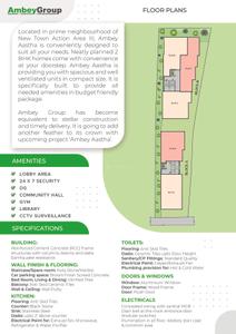 Image of 790 Sq.ft 2 BHK Apartment / Flat for sale in Ambey Aastha, New Town, Kolkata for Rs. 3638629