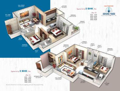 Image of 1500 Sq.ft 2 BHK Penthouse for sale in Krishna Vihar, Zingabai Takli, Nagpur for Rs. 8000000