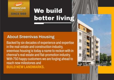 Image of 989 Sq.ft 2 BHK Apartment / Flat for sale in Sreenivasa Krishnalaya, Sholinganallur, Chennai for Rs. 9850000