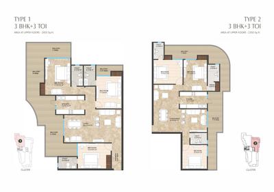 Image of 2455 Sq.ft 3 BHK Apartment / Flat for sale in Siddharth Bellevue, Shakti Colony, Dehradun for Rs. 28700000