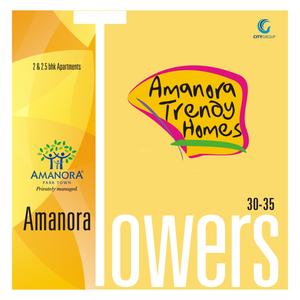 Image of 1070 Sq.ft 2.5 BHK Apartment / Flat for sale in Amanora Trendy Homes, Hadapsar, Pune for Rs. 12000000