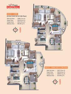 Image of 800 Sq.ft 2 BHK Apartment / Flat for sale in Saidham Kohlis Avenue, Mira Patti, Allahabad for Rs. 5811313