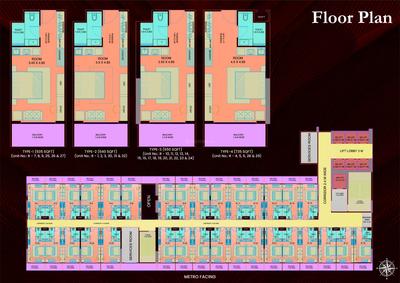 Image of 600 Sq.ft 1 BHK Studio for sale in Blue Spectrum Metro Block A And E, Sector 75, Noida for Rs. 8400000