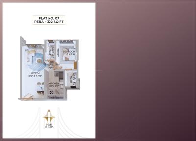 Image of 450 Sq.ft 1 BHK Apartment / Flat for sale in Pattathu Pearl Heights, Parel, Mumbai for Rs. 15888888