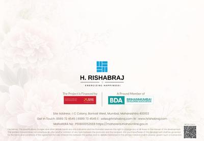 Image of 680 Sq.ft 2 BHK Apartment / Flat for sale in Rishabraj Saffron Peace, Borivali West, Mumbai for Rs. 18500000
