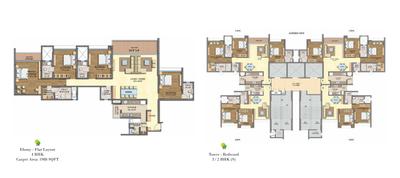 Image of 1910 Sq.ft 4 BHK Apartment / Flat for sale in Runwal Runwal Greens Wing 5 To 8, Bhandup West, Mumbai for Rs. 58000000