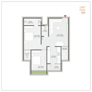 Image of 700 Sq.ft 2 BHK Apartment / Flat for sale in Shashwat Elegance, Sabarmati, Ahmedabad for Rs. 7000000