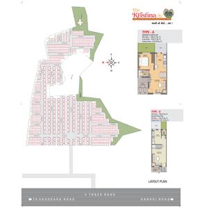 Image of 605 Sq.ft 1 BHK Independent House for sale in The Krishna City, Waghodia Road, Vadodara for Rs. 2300000