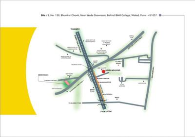 Image of 630 Sq.ft 1 BHK Apartment / Flat for sale in Nisarg Meadows, Wakad, Pune for Rs. 5500000