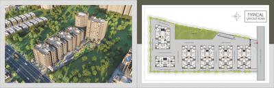 Image of 574 Sq.ft 2 BHK Apartment / Flat for sale in Nirman Kesar Exotica, Hanspura, Ahmedabad for Rs. 5951000