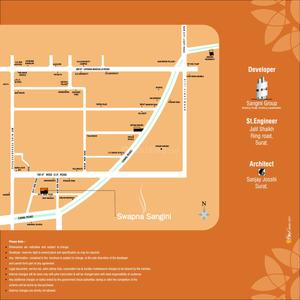 Image of 1600 Sq.ft 3 BHK Apartment / Flat for sale in Sangini Sangini Swapna, Vesu, Surat for Rs. 10000000