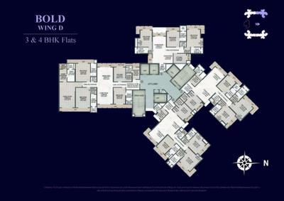 Image of 1409 Sq.ft 3 BHK Apartment / Flat for sale in Rajesh Raj Tattva, Thane West, Thane for Rs. 29900000
