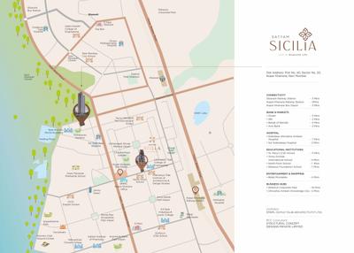 Image of 1270 Sq.ft 2 BHK Apartment / Flat for sale in Satyam Sicilia, Kopar Khairane, Navi Mumbai for Rs. 18000000