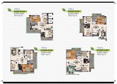 Image of 2156 Sq.ft 3 BHK Apartment / Flat for sale in Swastik Shri Krishna Residency, Majra, Dehradun for Rs. 17000000