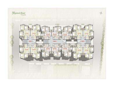 Image of 1050 Sq.ft 3 BHK Apartment / Flat for sale in Everest Trinity, Bhayli, Vadodara for Rs. 5400000